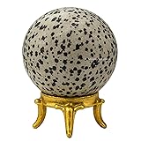 Amazing Gemstone Dalmatian Jasper Crystal Ball with