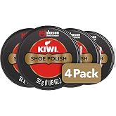 Kiwi Shoe Polish, Black, 4.5 Ounce, Pack of 4