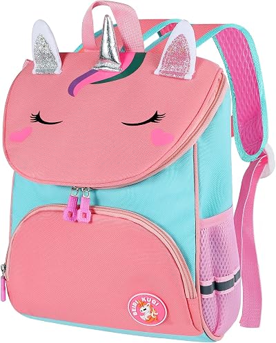 Yafe School Bag for Girls Kids Backpack with Chest Strap 34x24x10 cm Blue
