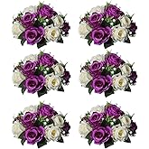 Sziqiqi Artificial Flowers Silk Rose Flowers for Wedding Centerpiece Party Birthday Anniversary Floral Arrangement Decorations