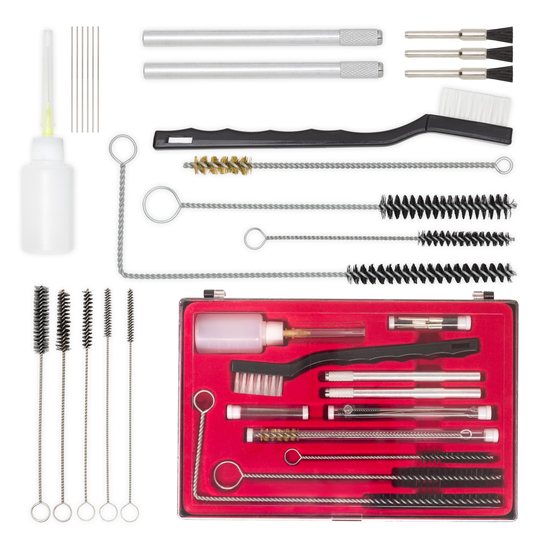 BenBow 22 in 1 Cleaning Kit for Paint Guns, Spray Guns, Air Rifles, Gun Barrels, Compressed Air Tools – Universal Kit for HVLP Paint Guns, Spray Guns, and Airbrush Equipment
