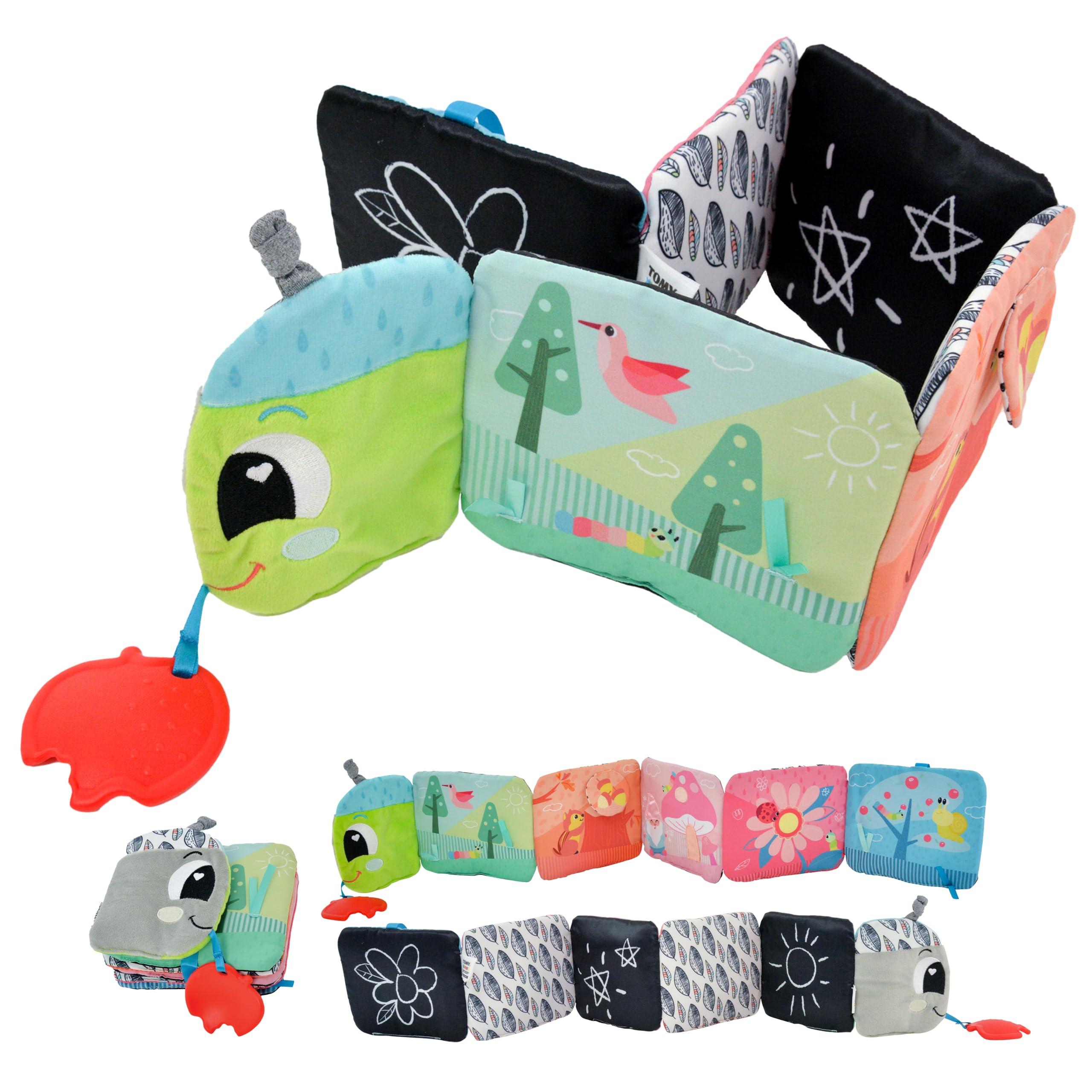 LAMAZE Colorful Caterpillar Journey, Newborn Baby Toy, Sensory Toy for Babies with Colours and Sounds, Development Toy for Boys and Girls Aged 6 Months +, L27463