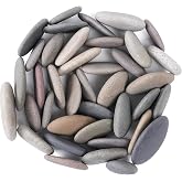 ROCART 12 PCS Large 3.35-4.15" Smooth Natural River Rocks for Painting, Flat Painting Rocks &amp; Craft Stones for Arts, DIY Projects &amp; Creative Studios