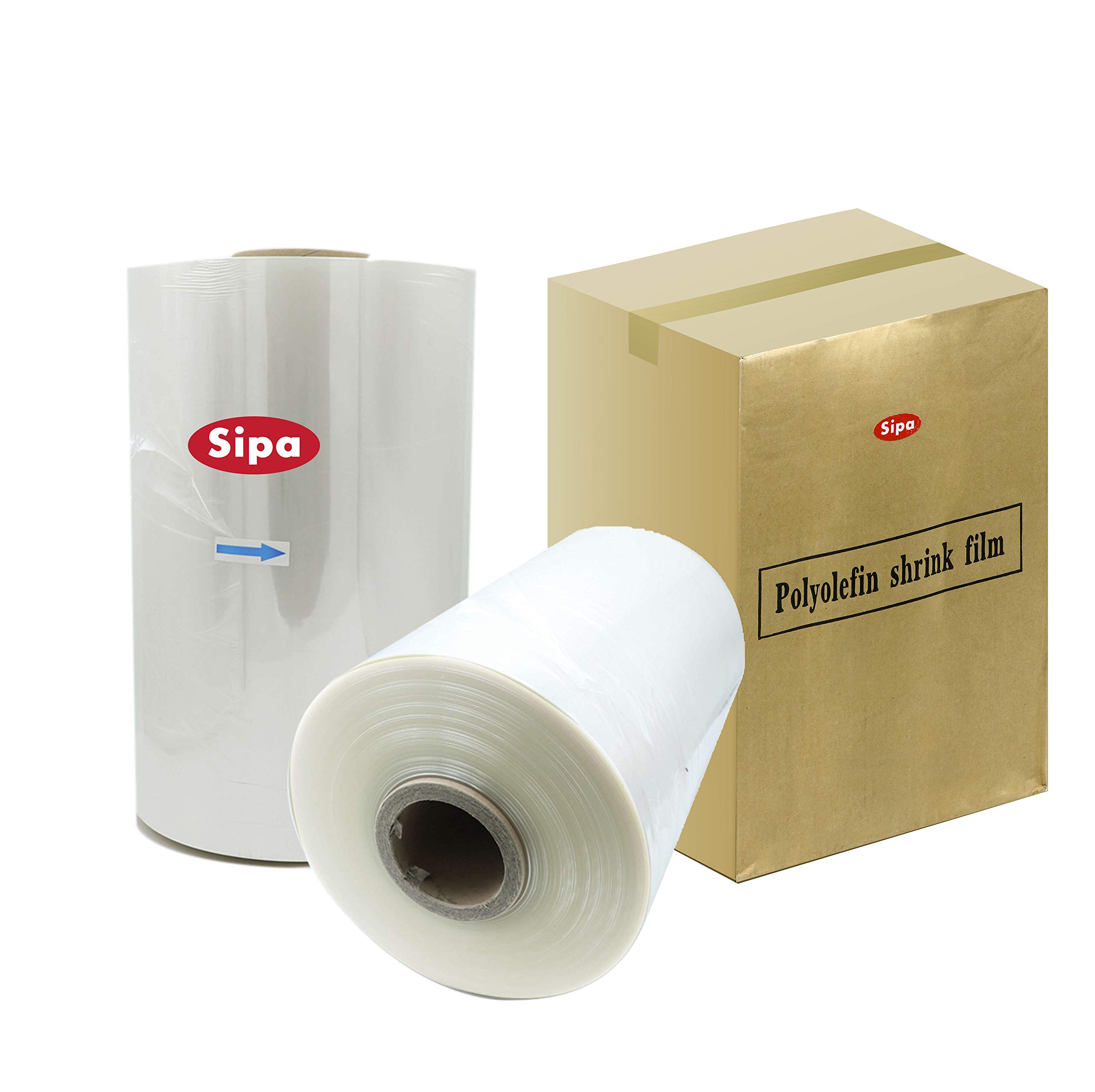 SIPA10" 75 Gauge Polyolefin Shrink Film Heat Wrap POF Centerfold 3500' feet (1)