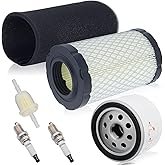 Harbot D130 Maintenance Kit MIU14395 Air Filter for John Deere D105 D125 | D100 D140 D110 E140 E130 E100 E120 LA145 LA135 Z255 Z235 X330 Lawn Tractor(Two Cylinder Engine),Tune Up Kit Oil Filter Change