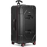 Traveler's Choice Maxporter II Polycarbonate Hardside Trunk with Spinner Wheels, Black, 31-Inch Trunk | Luggage, Spinner, Trunk