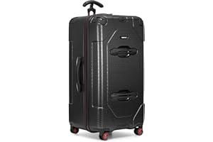 Traveler's Choice Maxporter II 30" Hardside Spinner Trunk Luggage, TSA Lock, Black