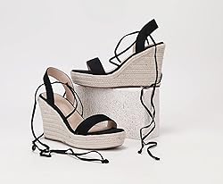 SUMOJIU Women's Wedge Platform Espadrille Open Toe