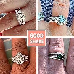 SHELOVES Curved Ring Guard Enhancer Cubic Zirconia