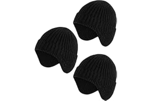 Loiyadn Winter Hats for Kids - Warm Toddler Beanie Hat with Ear Flaps, Toddler Girls Winter Hat for 3-8 Years Boys Girls