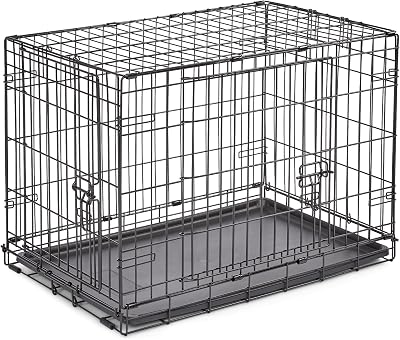 New World 30-Inch Double Door Dog Crate for Medium Dogs 11-18 kg