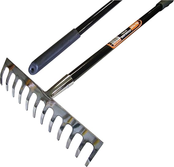 Amtech U4750 12Tooth Complete Stainless Steel Rake Amazon.co.uk DIY