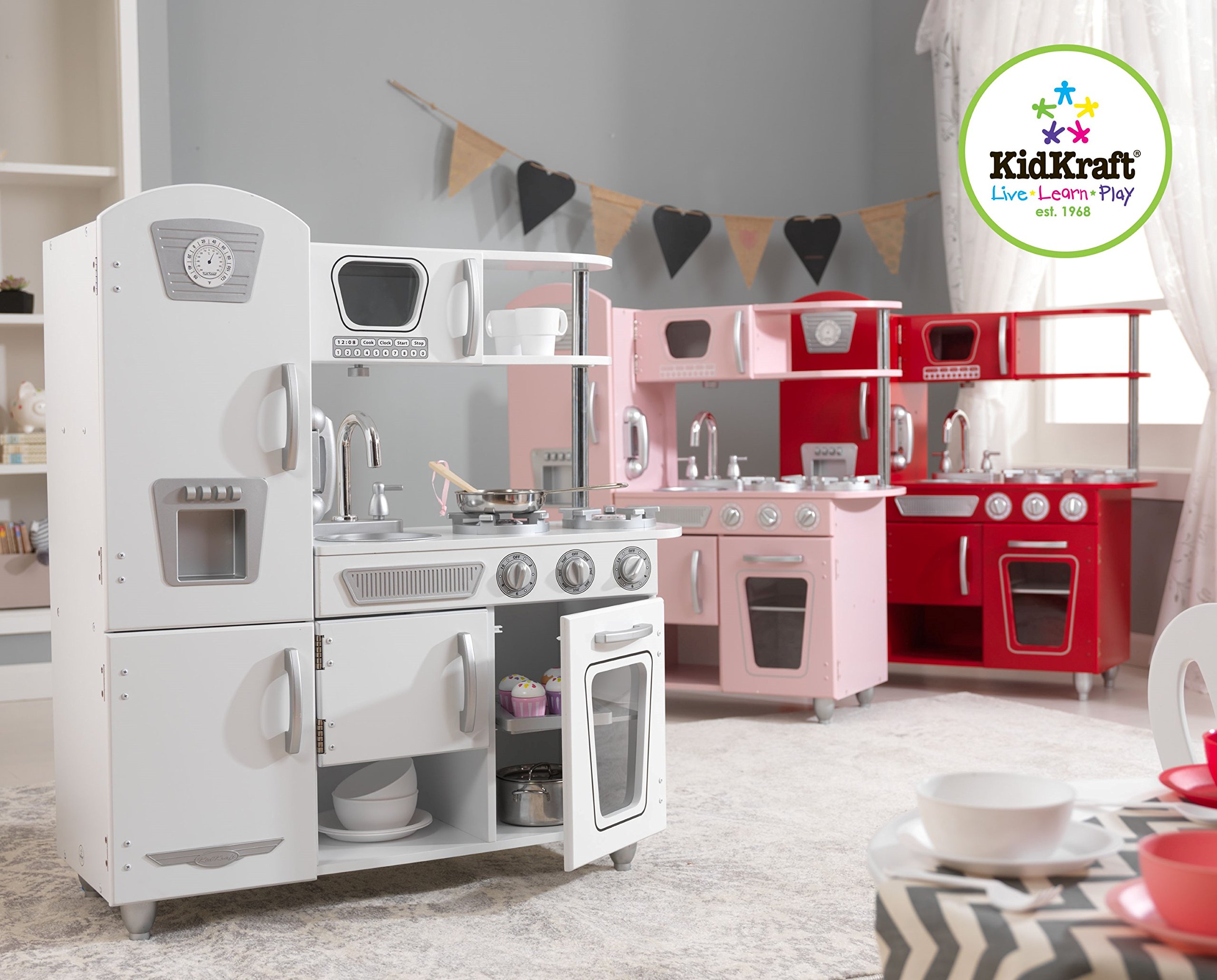 Kidkraft Vintage Kitchen In Pink Buy Online In Uae Toys And