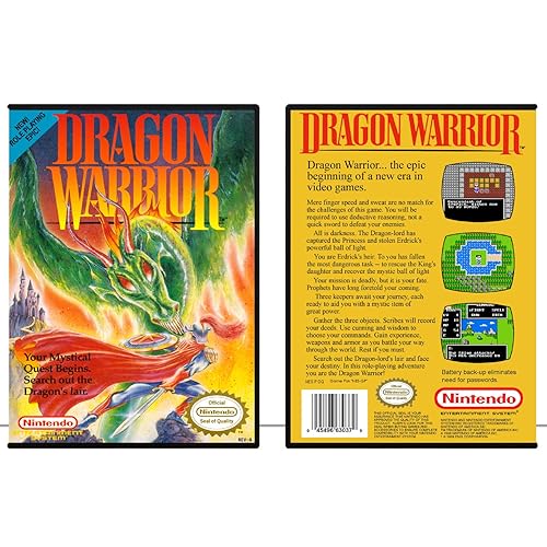 Amazon Com Dragon Warrior Nes Game Case Handmade