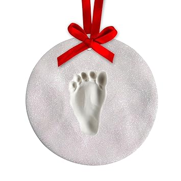 baby footprint ornament