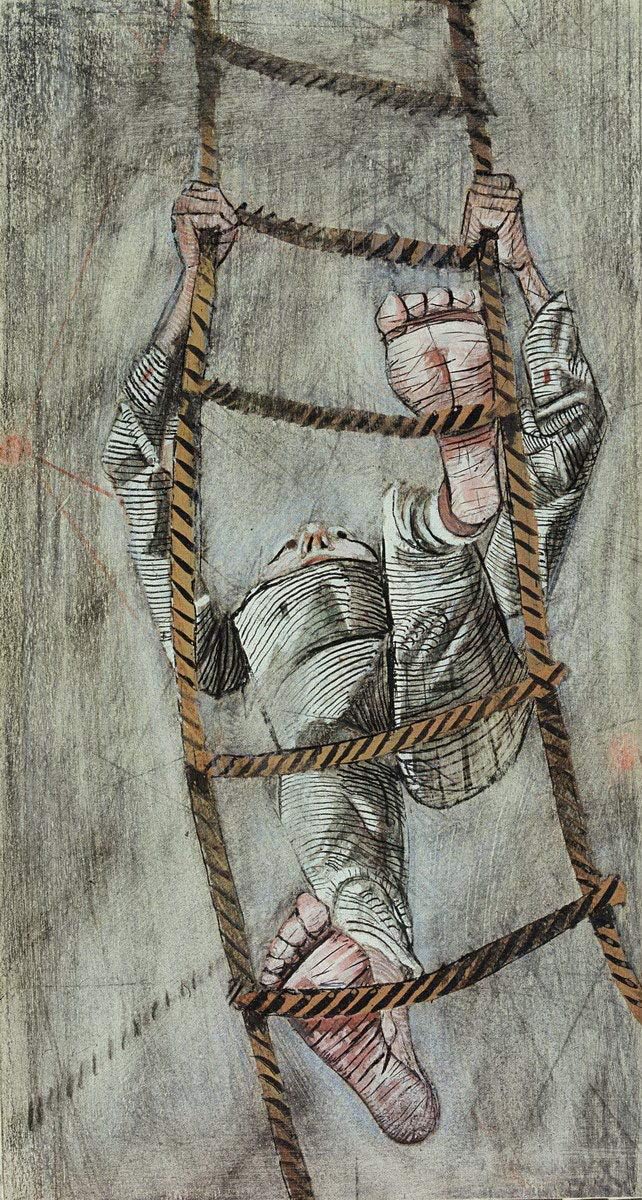 Best Man Climbing Ladder Wall Art