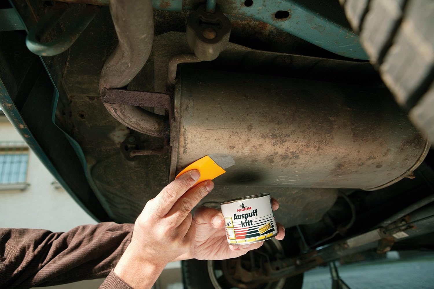 NIGRIN 74070 Exhaust Putty Asbestos-Free, 200 ml, clear / transparent, 200 milliliters - Image 4
