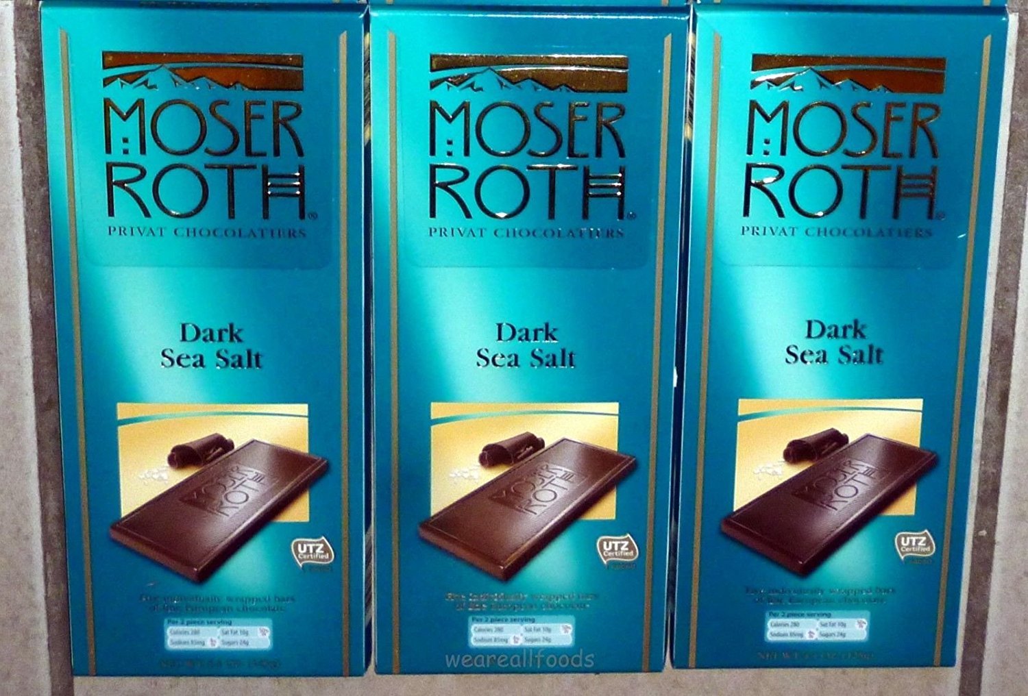 Amazon.com : Moser Roth fine chocolate bars - 3 Bars, 3 flavors ...