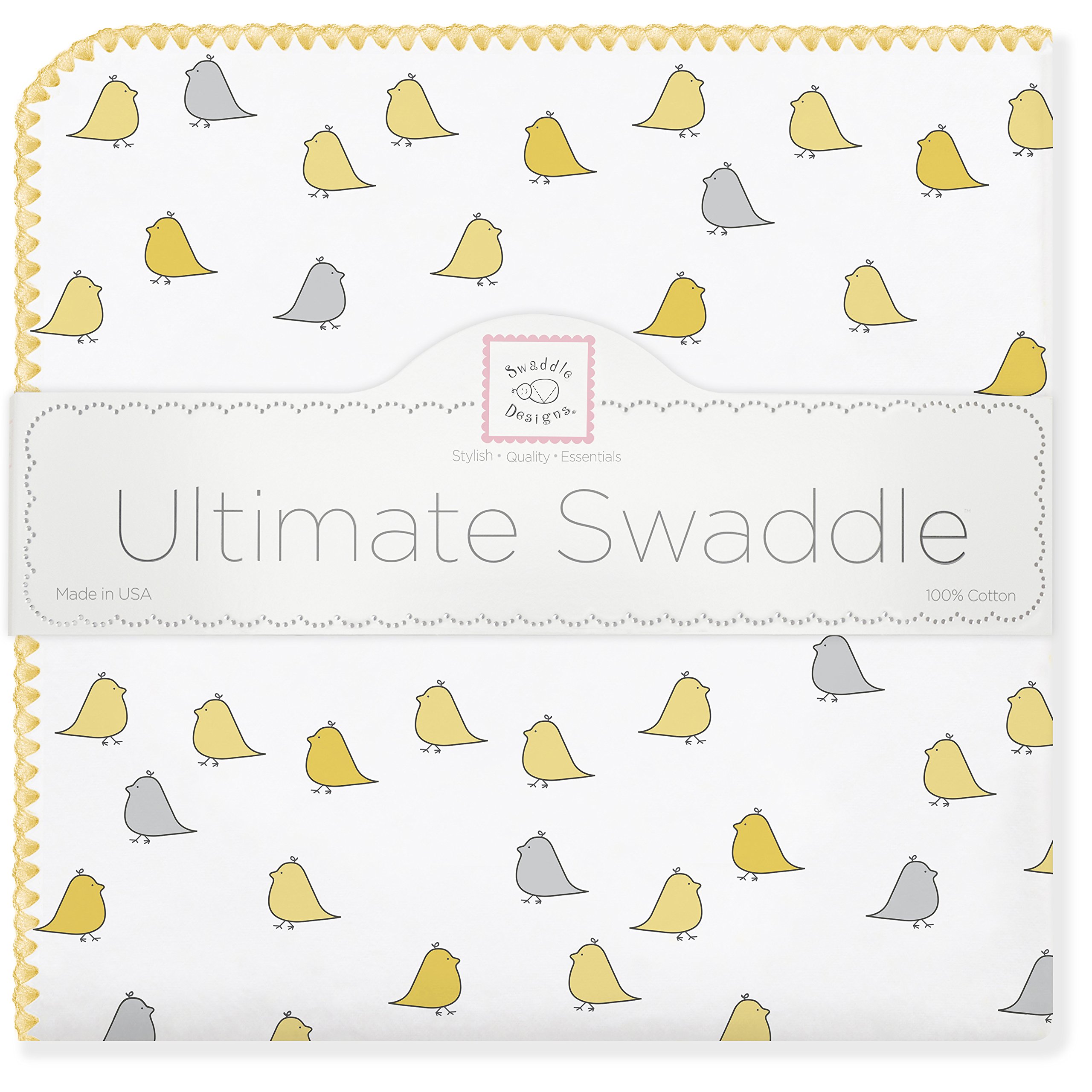SwaddleDesigns Ultimate Swaddle Blanket, Made in USA