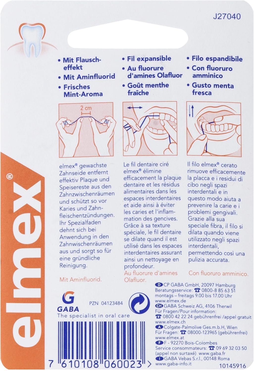 Elmex 159909 Dental Floss, Waxed, Pack of 1 - Image 4