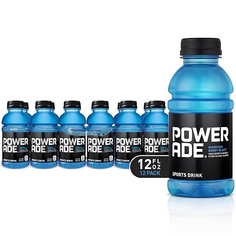 Powerade mountain blast plastic 12floz #2 (049000069150)