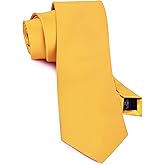 GUSLESON Classic New 3.15"(8cm) Men's Solid Color Necktie Wedding Business Tie + Gift Box