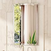 VocalStar Frameless Bathroom Mirror, 18" x 26" Rectangle Wall Mirror with Beveled Edge, Modern Decorative Vanity Mirrored for Living Room, Entryway, Bedroom | 1/4-Inch Shatterproof Glass