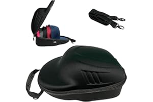 Atzi Hats Case for Baseball Caps Hard Travel Hat Case Cap Carrier Hats Storage Box Shoulder Strap Carabiner Fits 6 Hats