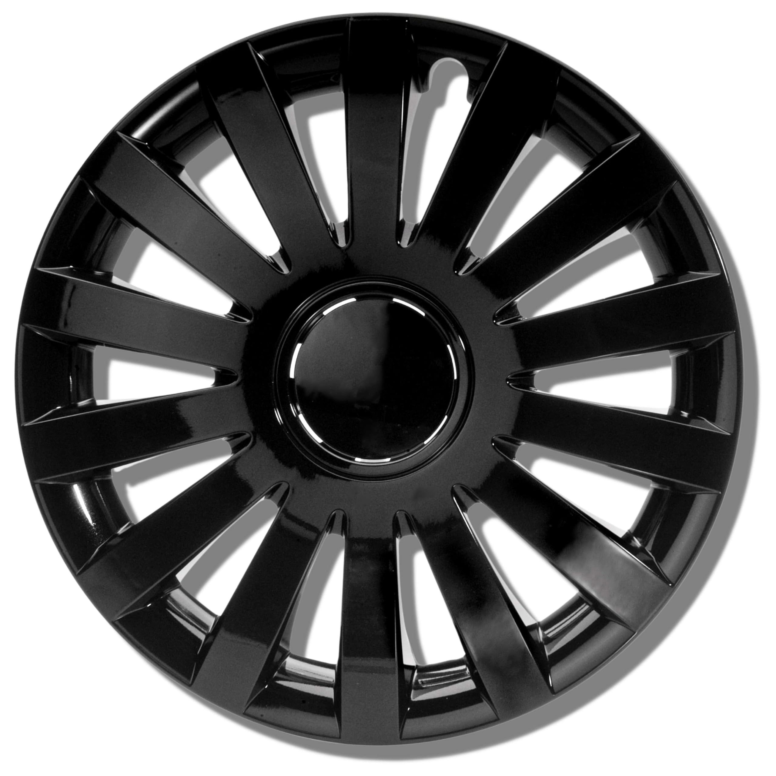 ALBRECHT automotive 49267 Car Wheel Trims Wind 17 " inches, 1 Set of 4 Units, Black Plus