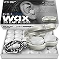 PQ Wax Earplugs for Sleep - 30 Silicone Wax Earplugs for Sleeping, Swimming, Shooting, Snoring, Sound Blocking Level 32 dB, N