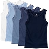 HonestBaby Unisex-Baby Sleeveless Muscle T-Shirts 100% Organic Cotton for Infant Baby and Toddler Boys, Girls