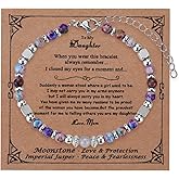 iWenSheng Daughter Gift from Mom Dad - Inspirational Daughter's Bracelet from Mother Father, Birthday Christmas Graduation Gifts for Daughters