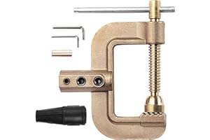 H HZXVOGEN Welding Ground Clamp 400A Earth Clamp for TIG MIG Stick Welder Machines, G Styles Solid Brass 0.75kg