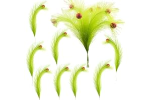 AGNURCADE 8pcs Christmas Tree Topper Red Green Curly Stems Lime Green Curly Picks Ornaments Stems for Xmas Tree Toppers Vase Fillers Home Crafts Decorations, 43 cm/16.9"