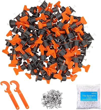 Goysen Tile Leveling System 100pcs Levelers Spacers Kit with Wrenches