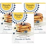 Simple Mills Almond Flour Pancake Mix & Waffle Mix, Gluten Free, Made with whole foods, 3 Count, (Packaging May Vary)