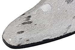 OSSTONE Men Chelsea Ankle Boots Leather Pony Hair