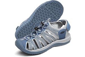 ODIPON Women's Closed Toe Hiking Water Sandals Comfort Non-Slip Athletic Sport Sandals for Walking Casual Outdoor Activities