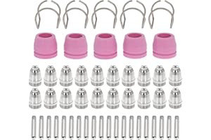 VIWEREL 0.45 inch Plasma Cutter Cutting Torch Nozzles Tip Consumables Kits for AG-60 AG-60P SG-55 WSD-60 for Bestarc BTC500DP for YesWelder Cut-55DS (Pack of 50)