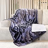 Mon Chateau 60" x 70" Serenity Flannel Throw Blanket, Aztec Print Soft Blanket for Queen-Size Bed, Couch, or Sofa, Cozy Home Decor and Stylish Living Room Comfort, Sunstone Pattern