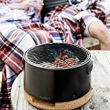 BergHOFF Leo Portable Carbon Steel Tabletop BBQ with Cork Lid - Black view 6