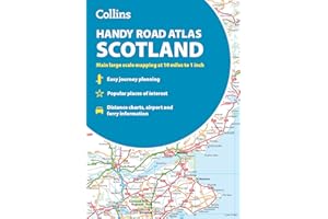 Collins Handy Road Atlas Scotland: Clear and detailed map of Scotland in a handy A5 size