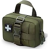 Upgrade Molle Rip Away Ifak Pouch, Tactical Small Belt First Aid Pouch Medical Utility EMT Pouch Only