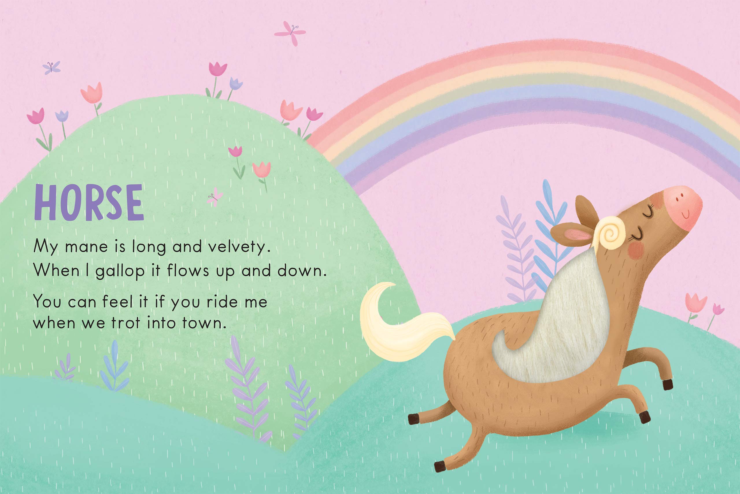 Farm Animals: A Touch and Feel Book - Children's Board Book - Educational