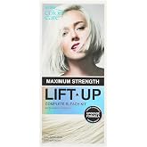 Kiss Colors &amp; Care Lift Up Complete 6 Pc DIY Hair Bleach Kit with Revitalizing Plex Serum, ICE, Powder Lightener, 40 Vol Developer, Icy Silver Toner, One Application, Gentle Conditioning, Non-Drip