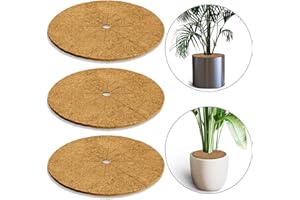 CEED4U 24 Inch Coconut Tree Mulch Ring 3Pcs Coco Coir Fiber Tree Protector Mat, Tree Ring Mats Tree Disc Plant Cover for Potted Plants Root Protection