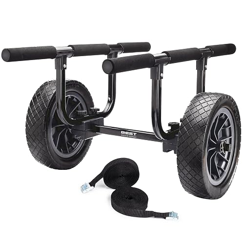 thumbnail image 2 of Adjustable Kayak Canoe Boat Carrier Cart Trailer Trolley Dolly With Wheels 2 of 5