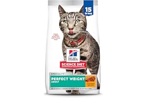 Hill's Science Diet Adult Perfect Weight Chicken Recipe Dry Cat Food 6.8 kg Bag