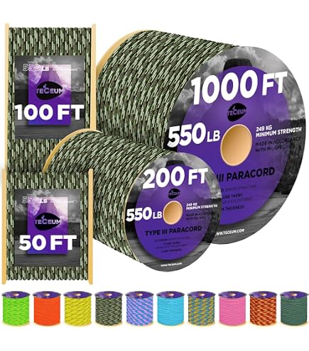 thumbnail image 2 of Goobetter 7-Strand Paracord – 32/101/328 Feet, 330lb Test, 80+ Colors 2 of 3