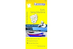 Michelin FRANCE Eure, Seine-Maritime Map 304
